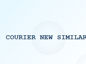 Courier New–style Fonts for Ascii Art Typography